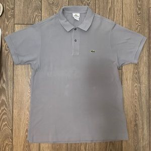 Lacoste Polo Size 6 Gray
